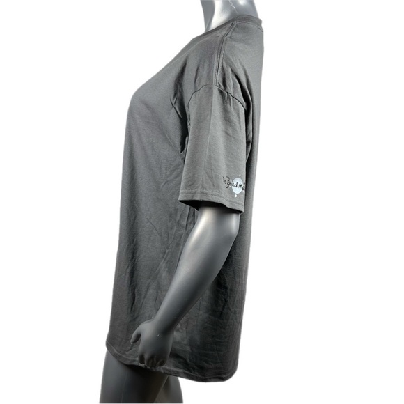 Charcoal Grey Short Sleeve Graphic T ‘Fuel by Iced Coffee & Anxiety’ with Skull - Picture 6 of 10